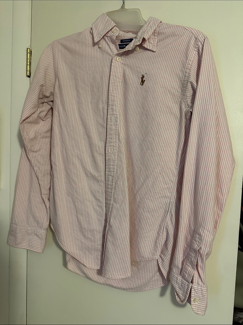 Polo by Ralph Lauren Pink & White Pinstripe Button-Down Shirt